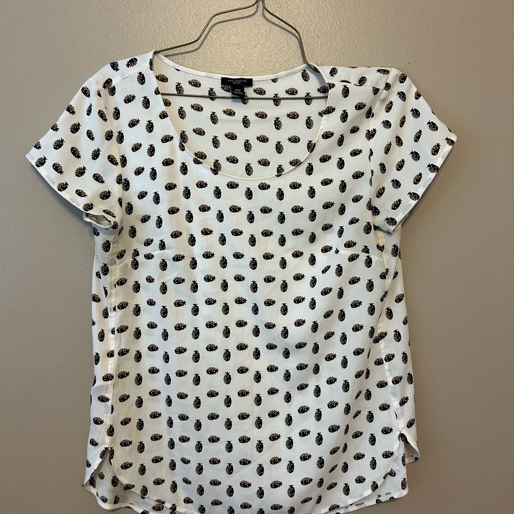 Ann Taylor Pineapple Blouse